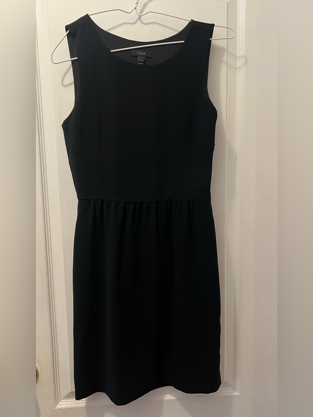 J. Crew Black Crepe Sleeveless Camille Dress 58579- Size 0